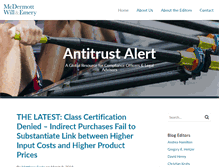 Tablet Screenshot of antitrustalert.com